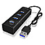 ICY BOX IB-HUB1409-U3 USB-Hub 4x USB-A 3.0 schwarz