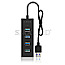 ICY BOX IB-HUB1409-U3 USB-Hub 4x USB-A 3.0 schwarz