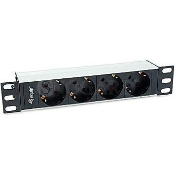 Equip 333311 10" PDU Rack Steckdosenleiste 4-fach schwarz/silber