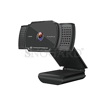 Conceptronic AMDIS06B Amdis 2K 1080P Full HD Autofocus Webcam schwarz