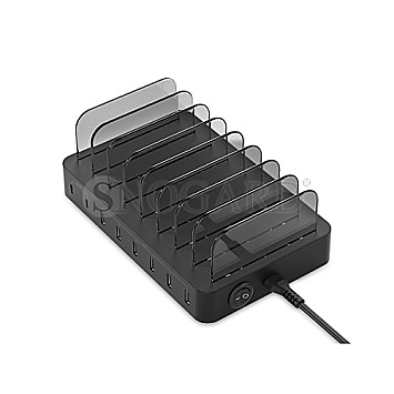 Conceptronic OZUL 8-Port 75W USB-PD Ladestation schwarz