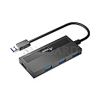 Equip 128956 4-Port USB-Hub USB 3.0 mit USB-C Adapter schwarz