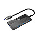 Equip 128956 4-Port USB-Hub USB 3.0 mit USB-C Adapter schwarz