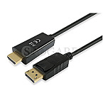 Equip 119390 DisplayPort Stecker auf HDMI Stecker Adapter 2m schwarz