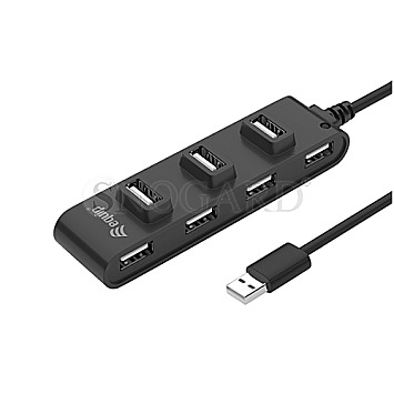 Equip 128957 7-Port USB 2.0 Hub 7x USB 2.0 Typ-A Buchse schwarz