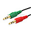 Equip 147942 Y-Kabel Audio Splitter 3.5mm Buchse -> 2x 3.5mm Stecker 13cm