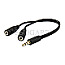 Equip 147941 Y-Kabel Audio Splitter 2x 3.5mm Buchse -> 3.5mm Stecker 13cm