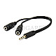 Equip 147941 Y-Kabel Audio Splitter 2x 3.5mm Buchse -> 3.5mm Stecker 13cm