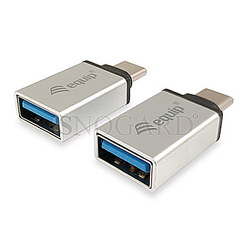 Equip 133473 USB Typ-C -> USB 3.0 Typ-A Adapter silber