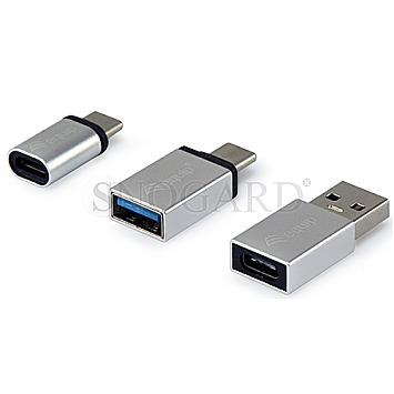 Equip 133475 OTG-Adapter USB-C 3er USB/C -> MicroUSB/USB-A, Micro USB -> USB-C