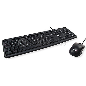 Equip 245203 Keyboard+Mouse Combo schwarz italienisches QWERTY Layout