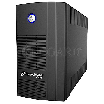 BlueWalker 10121068 PowerWalker Basic VI 1000 SB USB schwarz