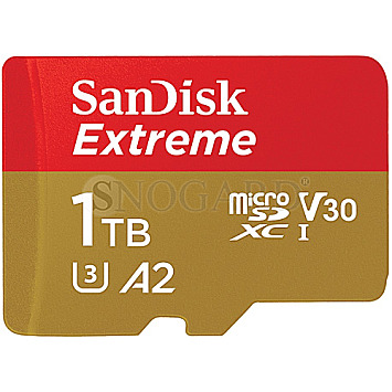 1TB SanDisk Extreme R190/W130 microSDXC UHS-I U3 A2 V30 Class 10 Kit