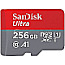 256GB SanDisk SDSQUAC-256G-GN6MA Ultra R150 microSDXC UHS-I U1 A1 Class 10 Kit