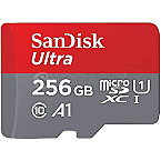 256GB SanDisk SDSQUAC-256G-GN6MA Ultra R150 microSDXC UHS-I U1 A1 Class 10 Kit