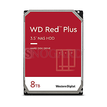 8TB Western Digital WD80EFZZ WD Red Plus 3.5" SATA 6Gb/s NAS Dauerbetrieb