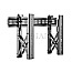 Equip 650351 Pop-Out-Wandhalterung 37-70" VESA schwarz
