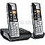 Gigaset Comfort 500A Duo DECT Analog Telefon + Mobilteil schwarz/silber