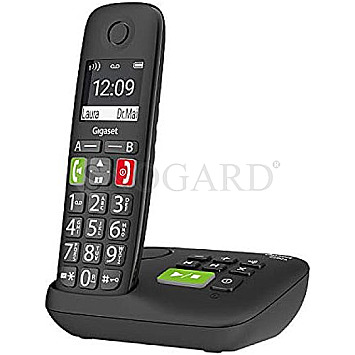 Gigaset E290A DECT Analog Seniorentelefon schwarz