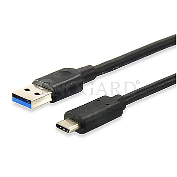 Equip 128343 USB 3.0 Typ-A -> USB 3.0 Typ-C 25cm schwarz