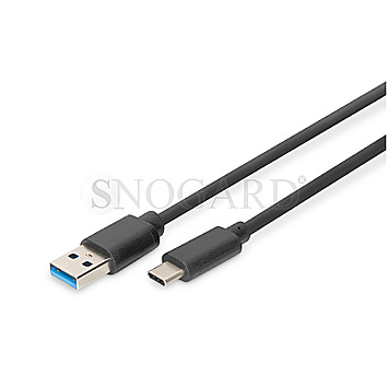 Digitus DB-300136-010-S USB 3.0 Typ-C -> USB Typ-A 1m schwarz