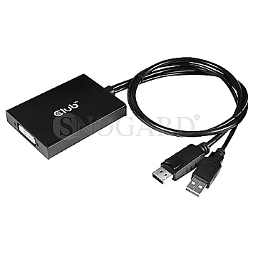Club 3D CAC-1010 DisplayPort / USB auf DL DVI-I Aktiver Adapter 60cm schwarz