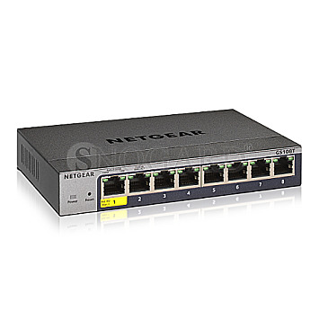 Netgear ProSAFE GS108T v3 Desktop Gigabit Smart Switch 8-Port PoE PD