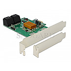 DeLOCK 90382 4 Port SATA PCIe 2.0 x1 Card Low Profile