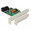 DeLOCK 90382 4 Port SATA PCIe 2.0 x1 Card Low Profile