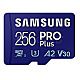 256GB Samsung PRO Plus R160/W120 microSDXC UHS-I U3 A2 Class 10 V30 Kit