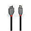 Lindy 36623 Anthra Line USB 3.2 Typ-C/Micro-B 3m schwarz/grau