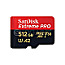 512GB SanDisk Extreme PRO R200/W140 microSDXC UHS-I U3 A2 Class 10 Kit