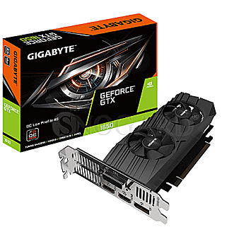4GB Gigabyte GV-N16560C-4GL GeForce GTX1650 D6 OC Low Profile 4G