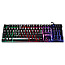 Manhattan 178457 RGB Gaming Tastatur mit Metallunterseite USB schwarz