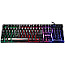 Manhattan 178457 RGB Gaming Tastatur mit Metallunterseite USB schwarz