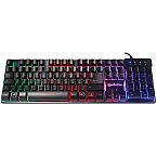 Manhattan 178457 RGB Gaming Tastatur mit Metallunterseite USB schwarz