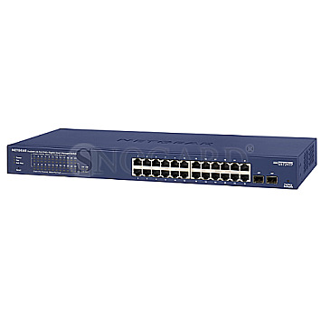 Netgear ProSAFE GS724 Rackmount Gigabit Smart Switch 24 Port PoE+ V2