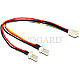 DeLOCK 89343 3pin Molex Buchse -> 2x 3pin Molex Stecker 22cm