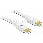 DeLOCK 82796 2x Displayport Mini Kabel 3m weiss