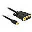 DeLOCK 83988 Mini DisplayPort 1.1 Stecker auf DVI-D 24pin Stecker 1m schwarz