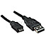 Manhattan 325677 Hi-Speed USB 2.0 / Micro USB Typ-B Anschlusskabel 50cm schwarz