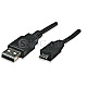 Manhattan 325677 Hi-Speed USB 2.0 / Micro USB Typ-B Anschlusskabel 50cm schwarz