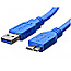 Techly ICOC-MUSB3-A-020 USB 3.0 Typ A Stecker / USB 3.0 Micro Typ-B 2m blau
