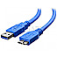 Techly ICOC-MUSB3-A-020 USB 3.0 Typ A Stecker / USB 3.0 Micro Typ-B 2m blau