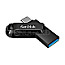 512GB SanDisk Ultra Dual Drive Go USB-C 3.0/USB-A 3.0 Swivel schwarz