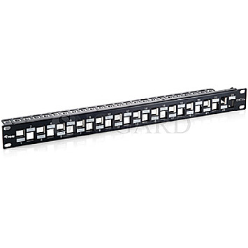 Equip 769324 Patchpanel CAT6a geschirmt 24x Keystone schwarz