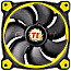 Thermaltake CL-F038-PL12YL-A Riing 12 LED 120mm gelb/schwarz