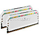 32GB Corsair CMT32GX5M2X6200C36W Dominator Platinum RGB DDR5-6200 Kit white