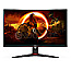 59.9cm (23.6") AOC G2 C24G2AE/BK VA Full-HD Gaming 165Hz Curved