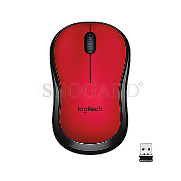Logitech M220 Silent Wireless Mouse red